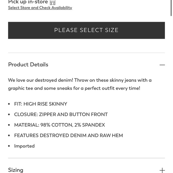 Altar’d state jeans size 27 - Picture 4 of 4